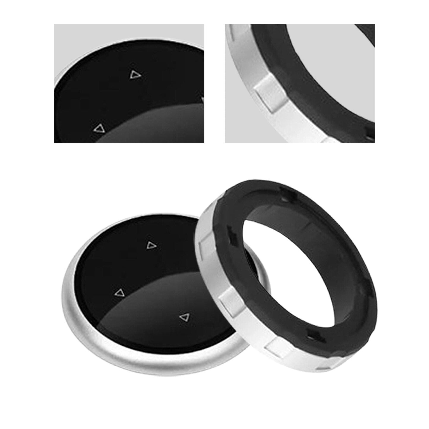 HD Glass Multimedia Knob Cover Trim for BMW 1 2 3 4 5 6 7 X3 X1 X4 X5 X6 F10 FeF