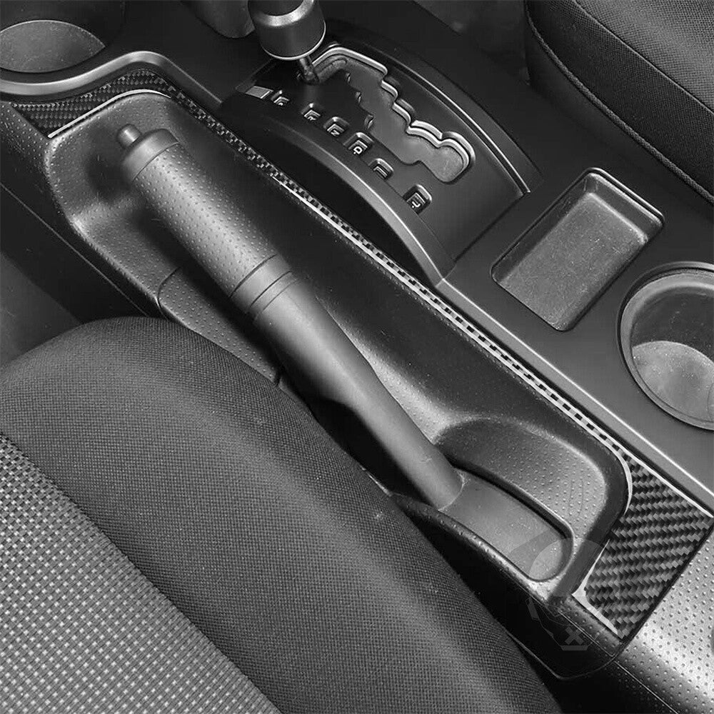 For Toyot@ FJ Cruiser 2007-2021 Central Control Handbrake Side Tirm Carbon Fiber