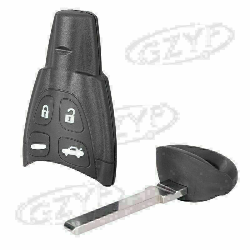 For 2003-2007 for SAAB SOFT 4 BUTTON REMOTE FOB Remote Key Fob SHELL/CASE+BLADE KIT