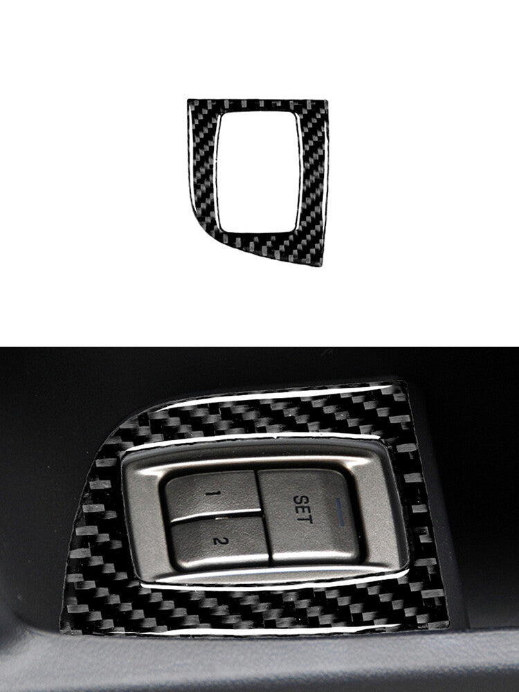 Cruise Control Button Frame Trim Cover Carbon Fiber for Jaguar XF 2009-2011
