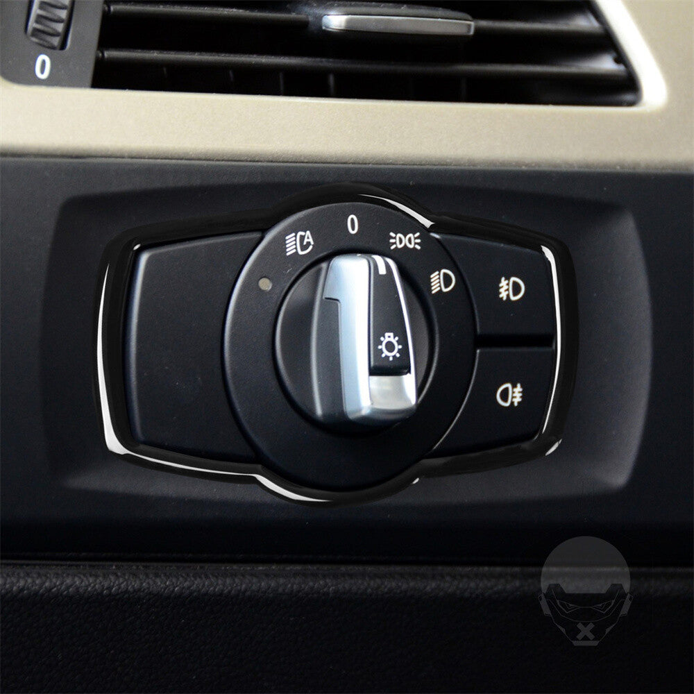 for BMW 3 Series E90 E92 E93 2005-12 Black Interior Headlight Switch Button Trim