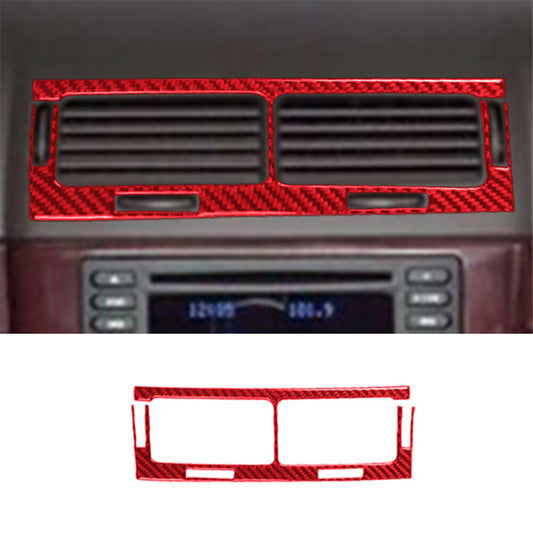 Red Central Control Vent Trim Cover Carbon Fiber for Chevrolet COBALT 2005-2010