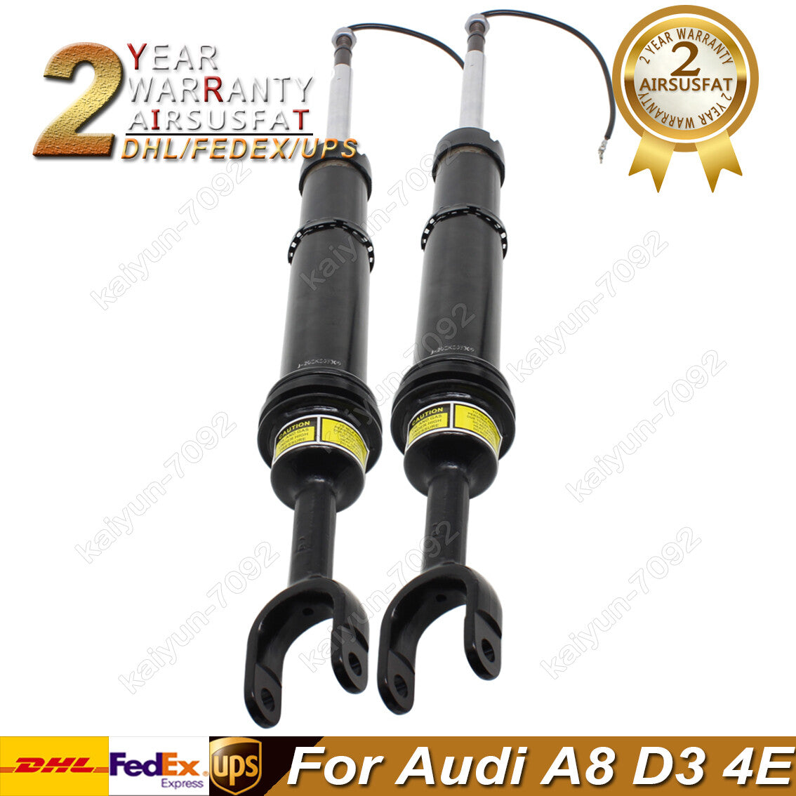 Pair Front R+L Air Suspension Shock Core for Audi for A8 D3 4E 4E0616039AF 4E0616040