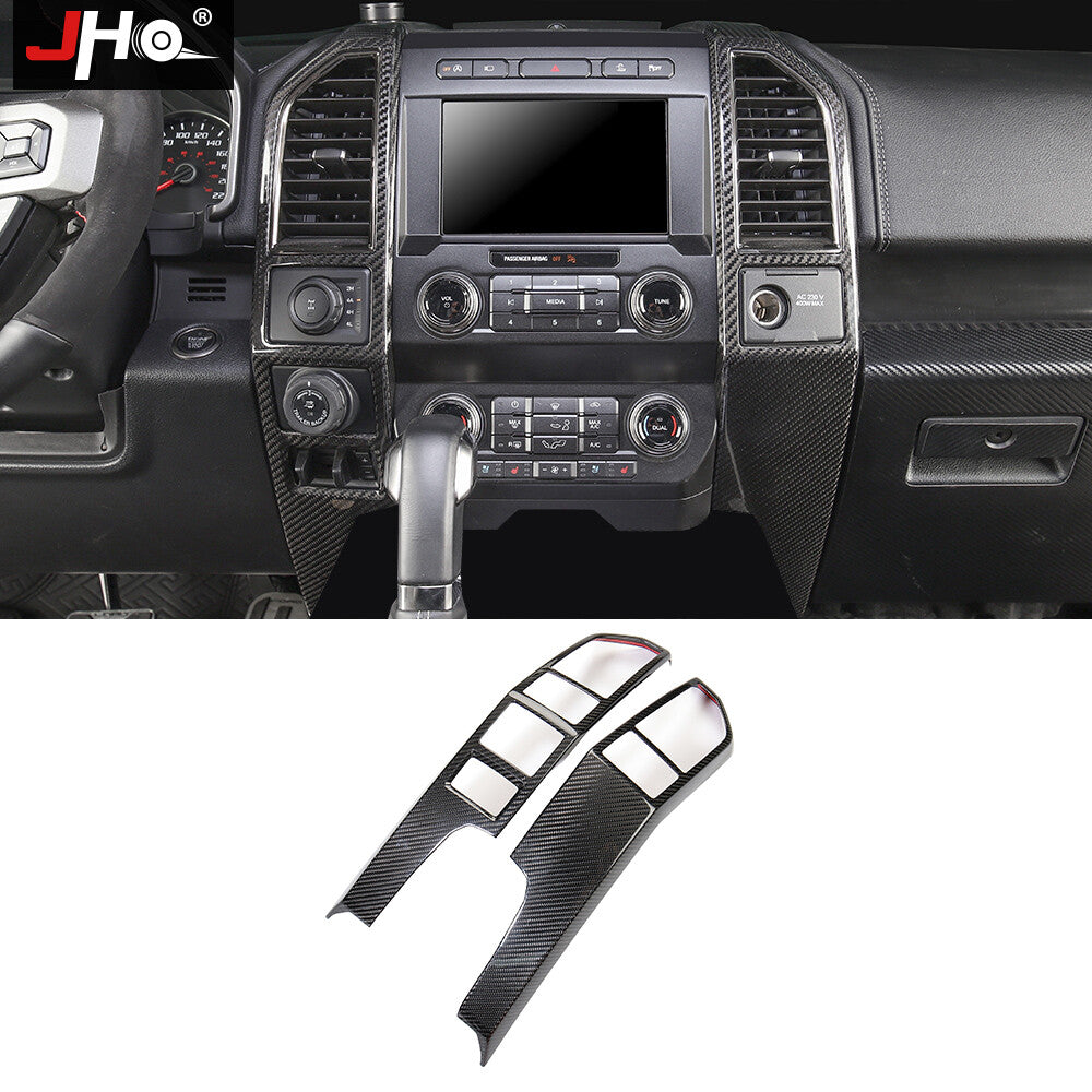 Real Carbon Fiber Car Interior Dashboard Air Vent Cover for Ford F150