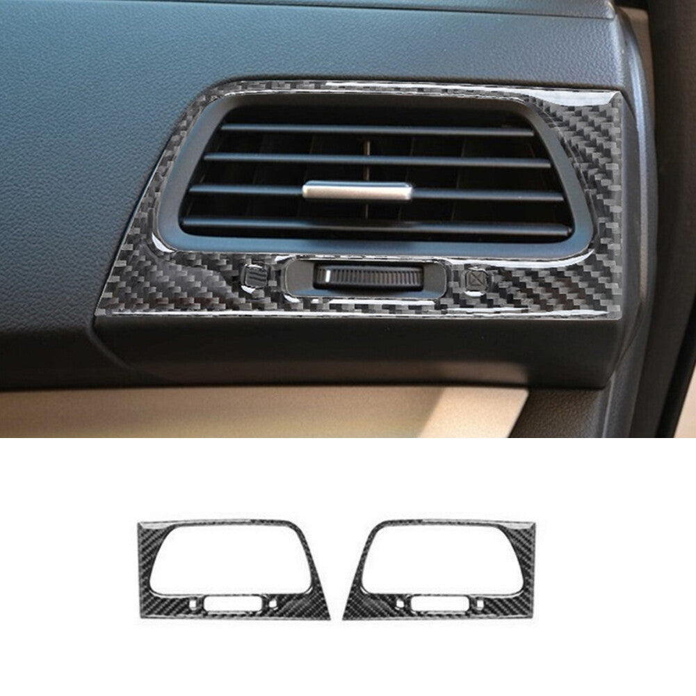 2Pcs Carbon Fiber Front Side Air Outlet Cover Trim for Honda CRV CR-V 2012-2014
