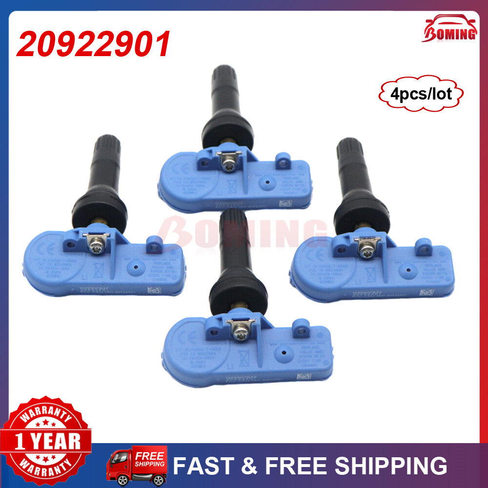 4-pack 20922901 new TPMS Tire Pressure Monitoring Sensors for Cadillac CTS and for Chevrolet