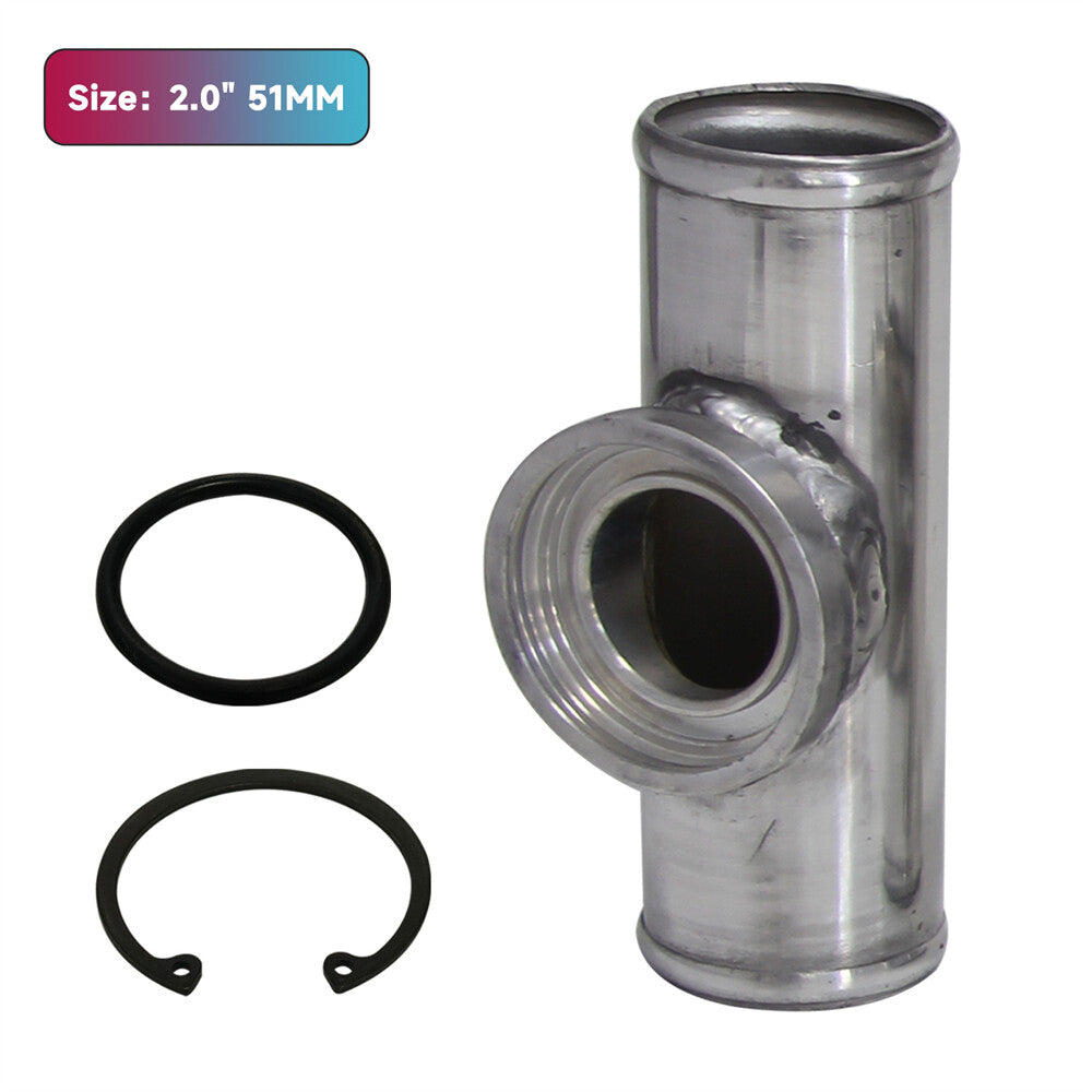 2 51mm SSQV SQV Blow Off Valve Adapter BOV Turbo Intercooler Aluminum Pipe