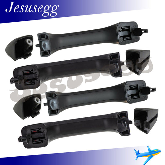 4X for Hummer H3T 09-10 Front/Rear Exterior/Outside LH/RH Door HandleCap Black