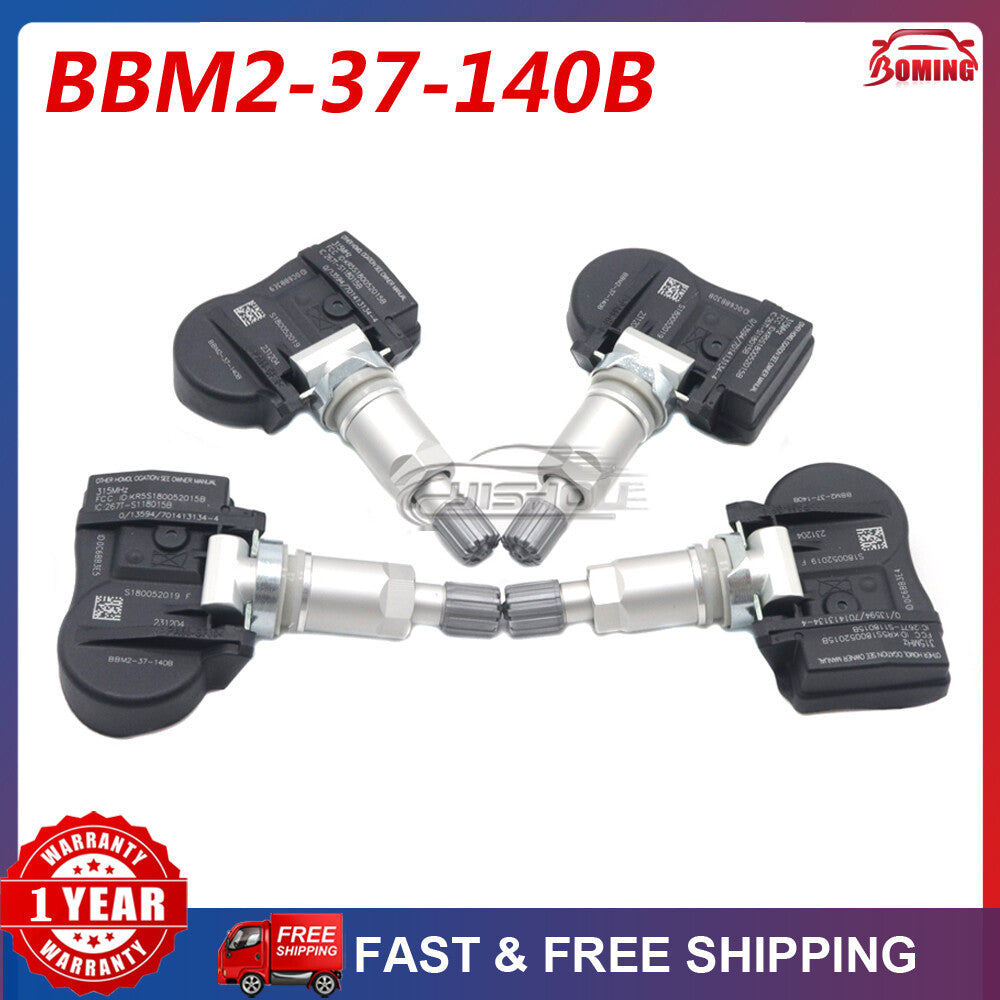 4pcs BBM2-37-140B TIRE PRESSURE SENSOR TPMS for Mazda 2 3 5 6 CX7 CX9 MX5 RX-8