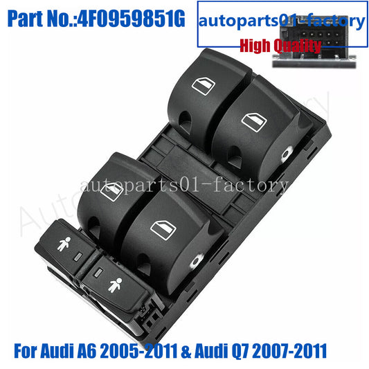 New Master Driver Window Control Switch for Audi A6 2005-2011 for Audi Q7 2007-2011