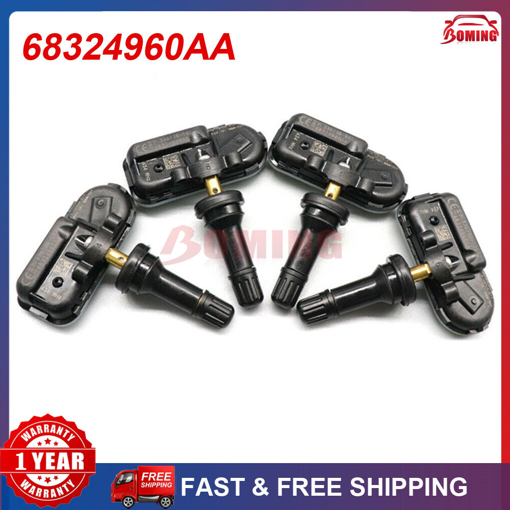 Four new Tire Pressure Sensors (TPMS) for Jeep Cherokee for RAM 1500 2500 3500 6834960AA