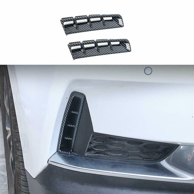 for Kia Carnival 2022-2023 Carbon Fiber Front Bumper Air Inlet Vent Frame Cover