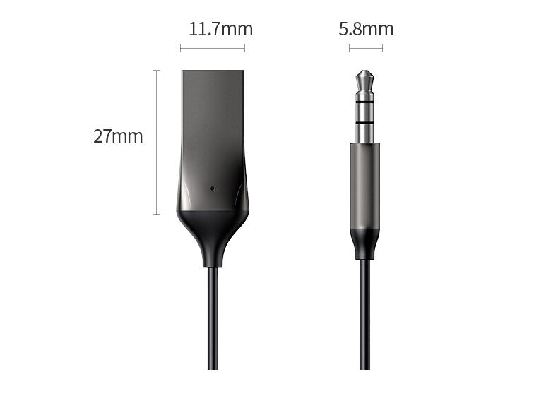 Car Bluetooth 5.0 Audio Cable 3.5mm Adapter Handsfree Receiver Accessories Trim