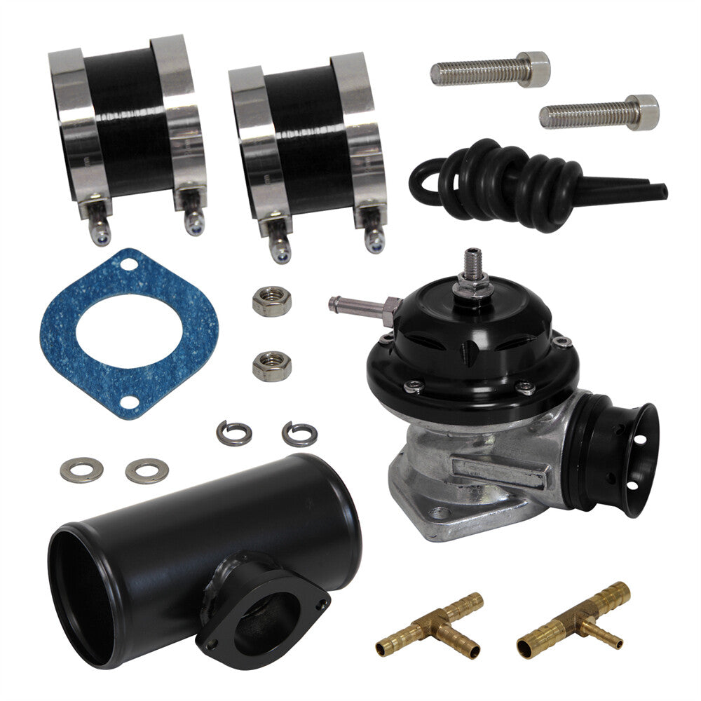 30PSI Blow Off Valve BOV +Type RS 3 Flange Pipe Adapter Silicone Hose Kit BK