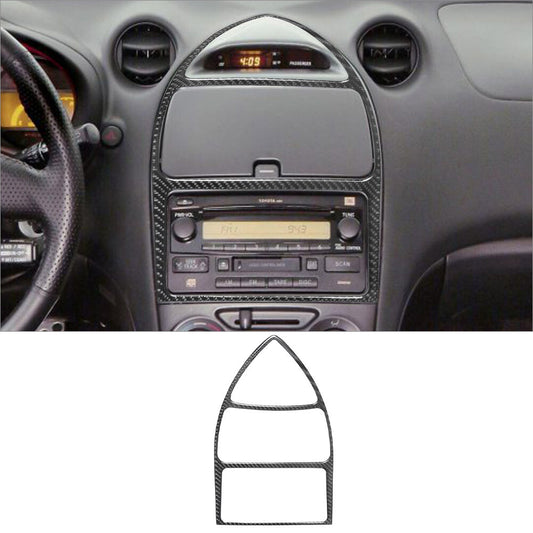 Carbon Fiber Interior Central Console Frame Cover Trim for Toyota Celica 2000-05
