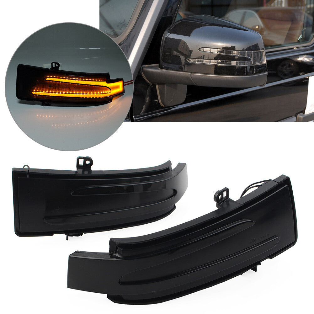 Turn Signal Light Rearview Mirror Blinker Dynamic Lamp for Mercedes-Benz US 2PCs