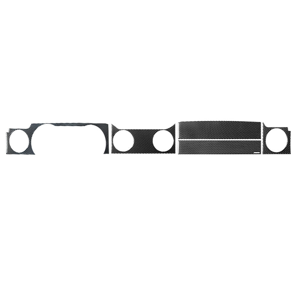 5Pcs Carbon Fiber Console Panel Decorative Cover Trim for Ford for Mustang 2005-2009