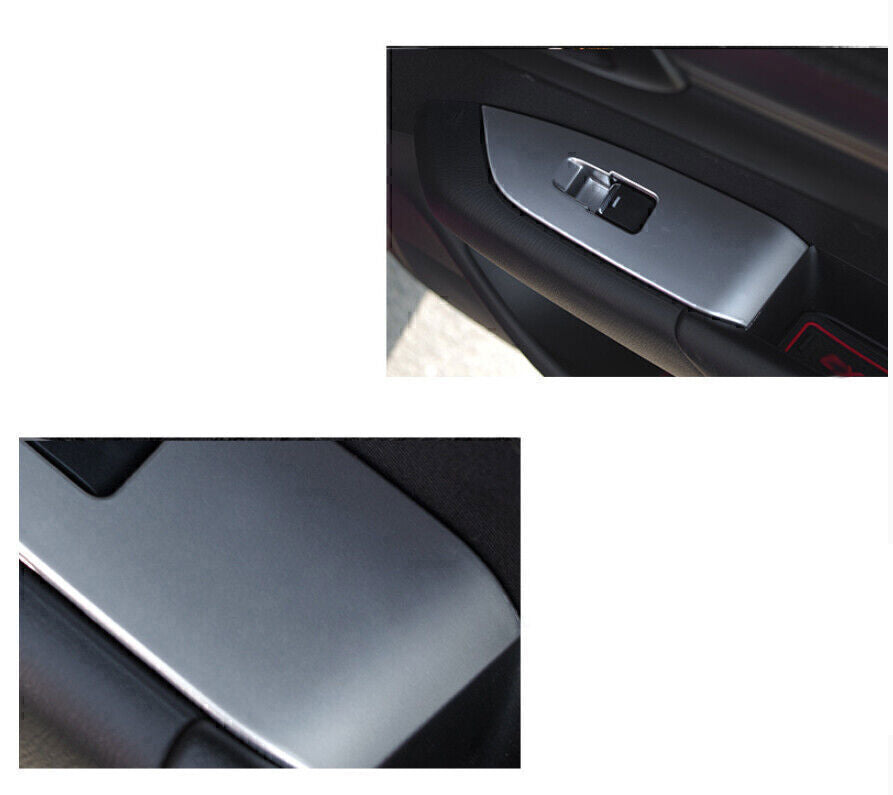 for Mazda CX-5 17-2024 Matte Silver Inner Window Lift Lock Switch Panel Trim 4X