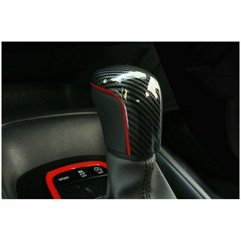 for Toyota for Corolla 2019-2022 Red Line+abs Inner Gear Shift Knob Cover Trim Cap