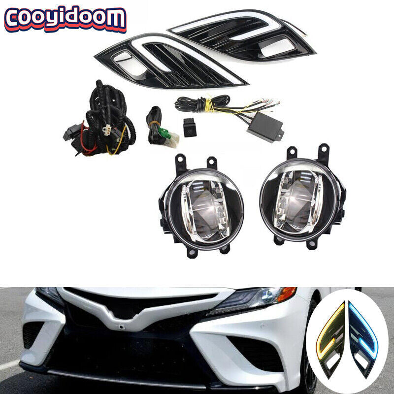 For 2018-2020 for Toyota for Camry SE XSE LED Daytime Running Light DRL Fog Light LHRH