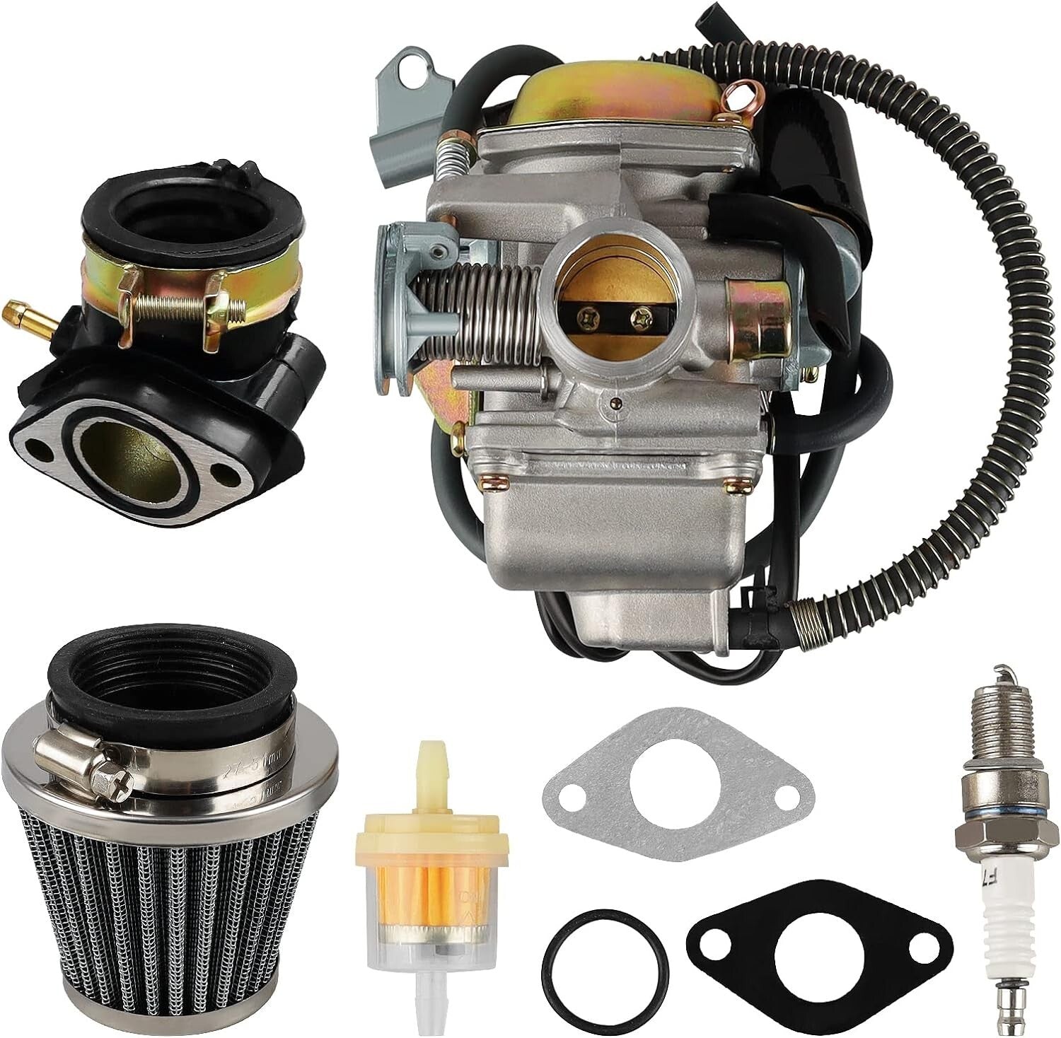 150cc Carburetor for GY6 4 Stroke Engines 125cc 150cc 152QMJ 157QMI PD24J 24mm
