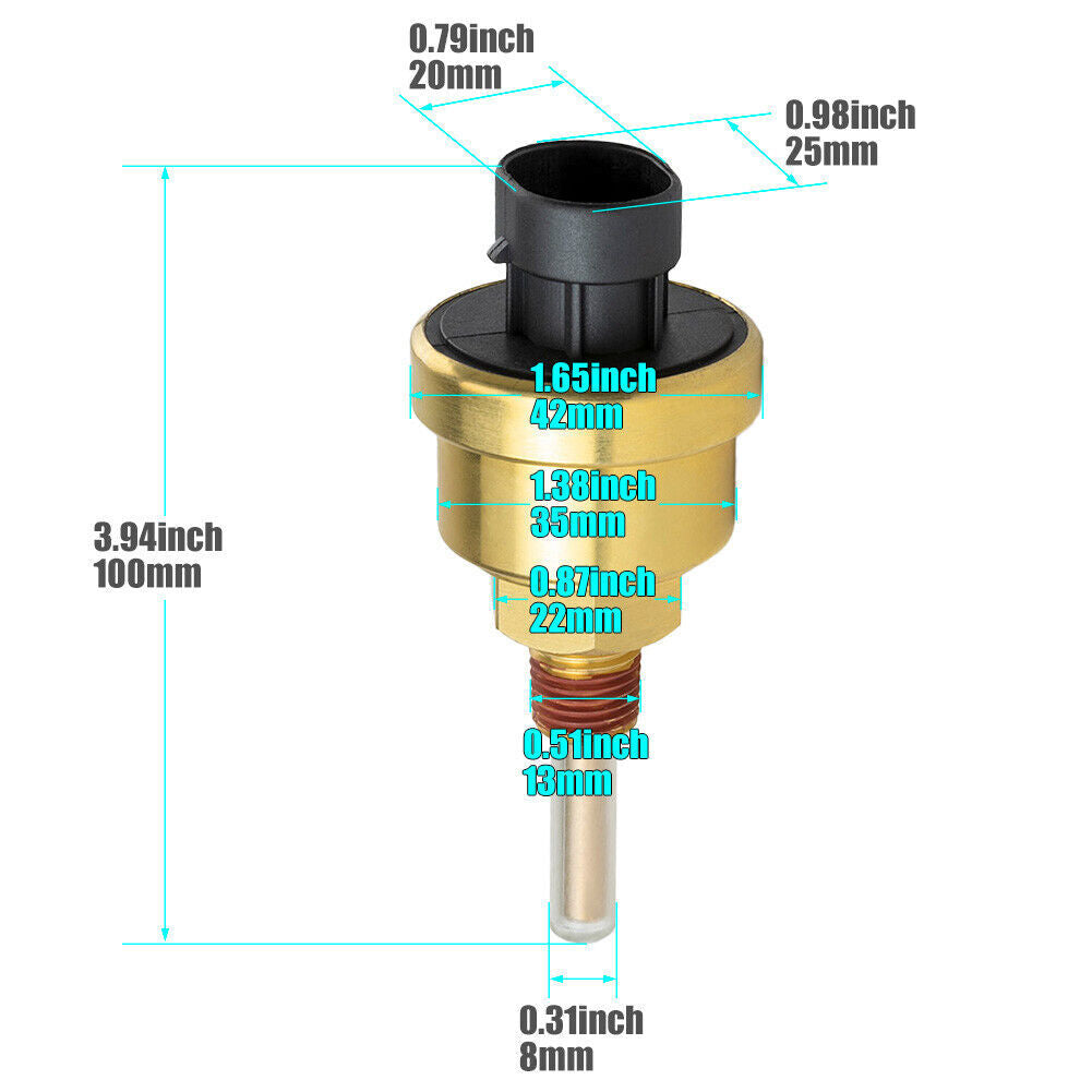 new coolant level sensor 4903489 for Kenworth K100, T2000, T300, T600, and T660 engines.