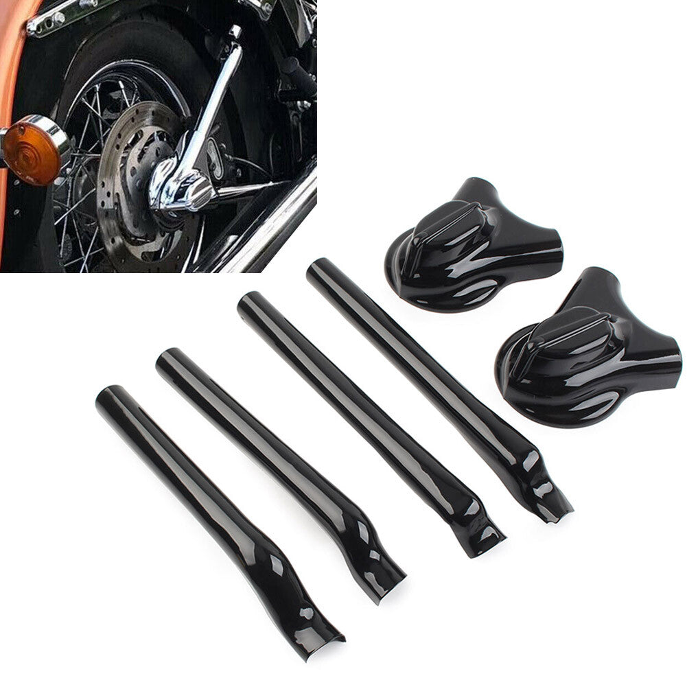 for Harley Softail FXST FXSTC FLSTC Rear for Phantom Swingarm Axle Cover Kit Black