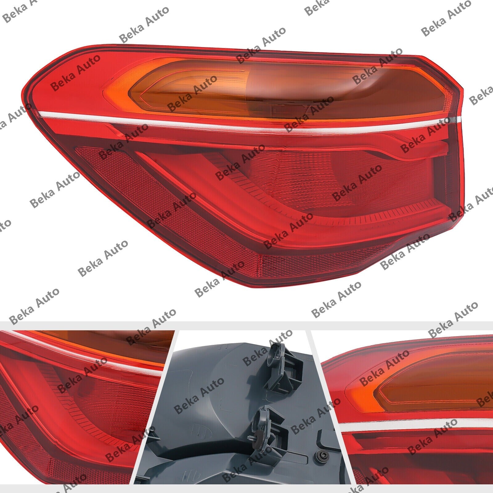 A pair of LED rear taillights for 2016, 2017, and 2019 for BMW X1 F48/F49 models.