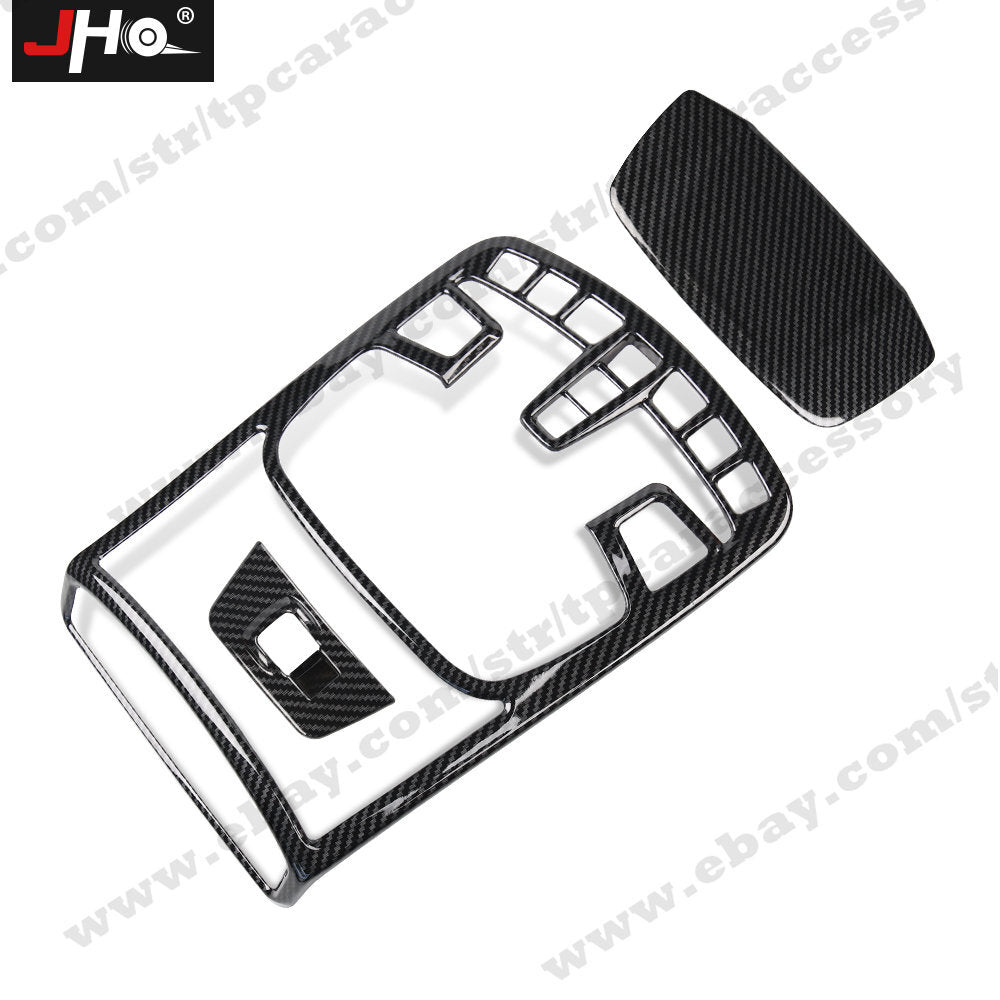 Carbon Fiber Interior Front Reading Light Frame Cover for Ford F150 2015-2019