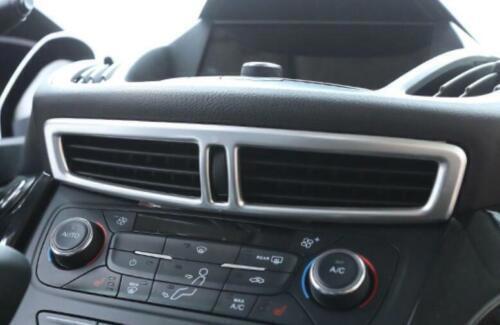 Matte Silver Middle Console Air Outlet Vent Trim for Ford Escape Kuga 2013-2019