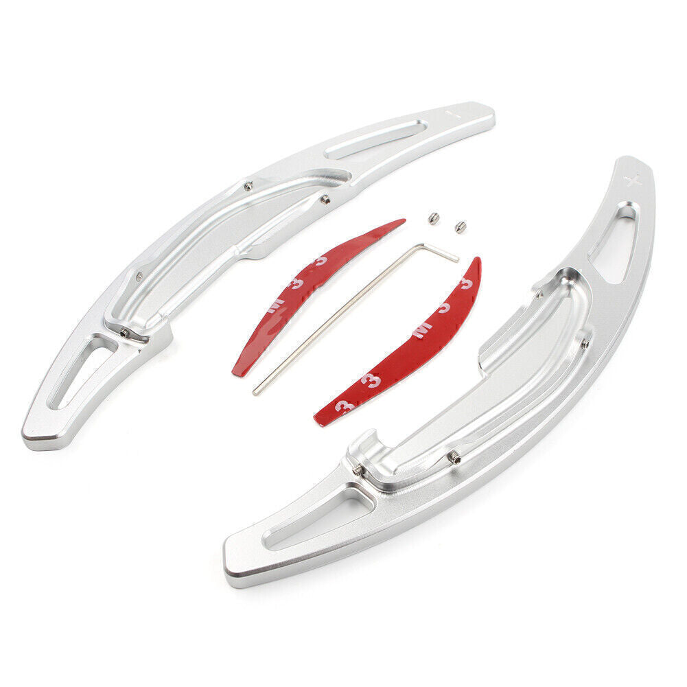 Pair Shift Paddle Shifter Extension for BMW M2 F87 16-17/X5 F85 2016-2017 Silver
