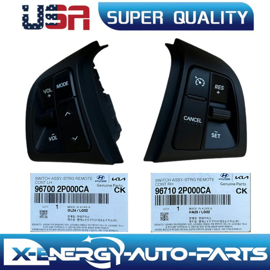 LH+RH Steering Wheel Cruise Control Switch For (11-12) for Kia Sorento