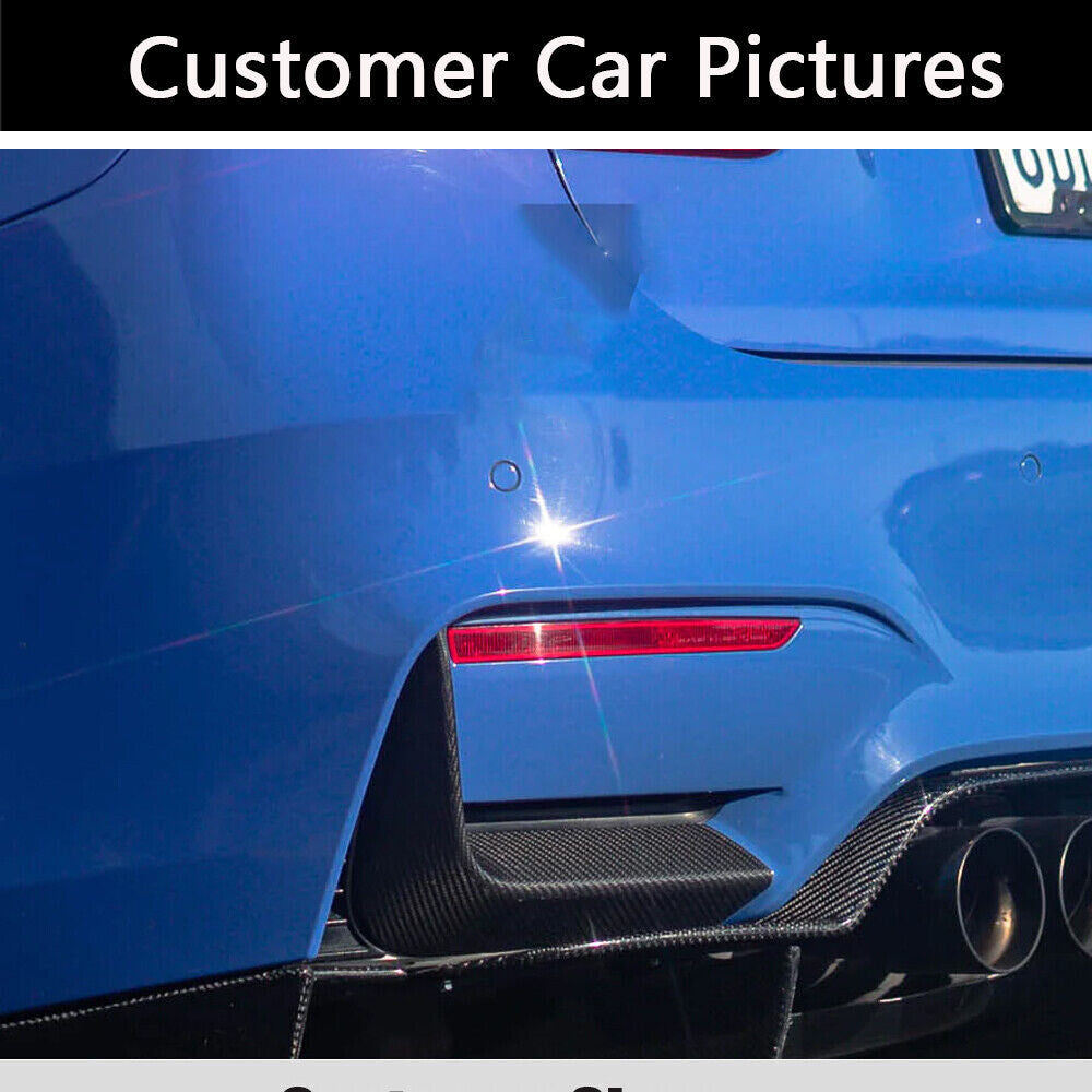 Real Dry Carbon Fiber Rear Bumper Intake Splitter Lip for BMW F80 M3 F82 F83 M4