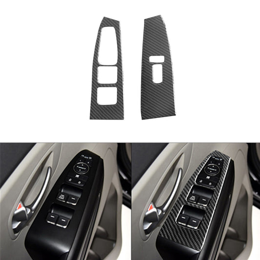 Carbon Fiber Front Door Control With Folding Trim Cover for KIA Sedona 2015-2016