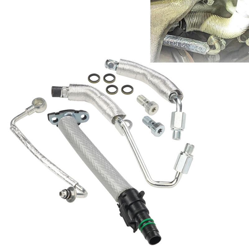 4-piece turbo return drain and oil inlet hose kit for Chevrolet for Cruze for Buick GM1.4L