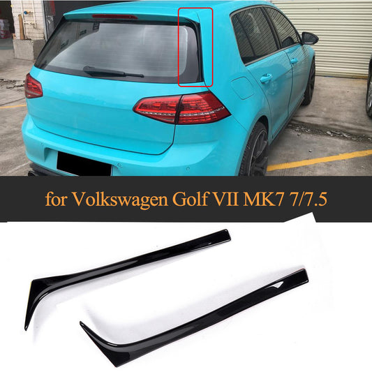 ABS Glossy Black TrunkSpoiler Side Wing Flap for VW for GOLF 7 VII MK7 TSI TDI 14-18