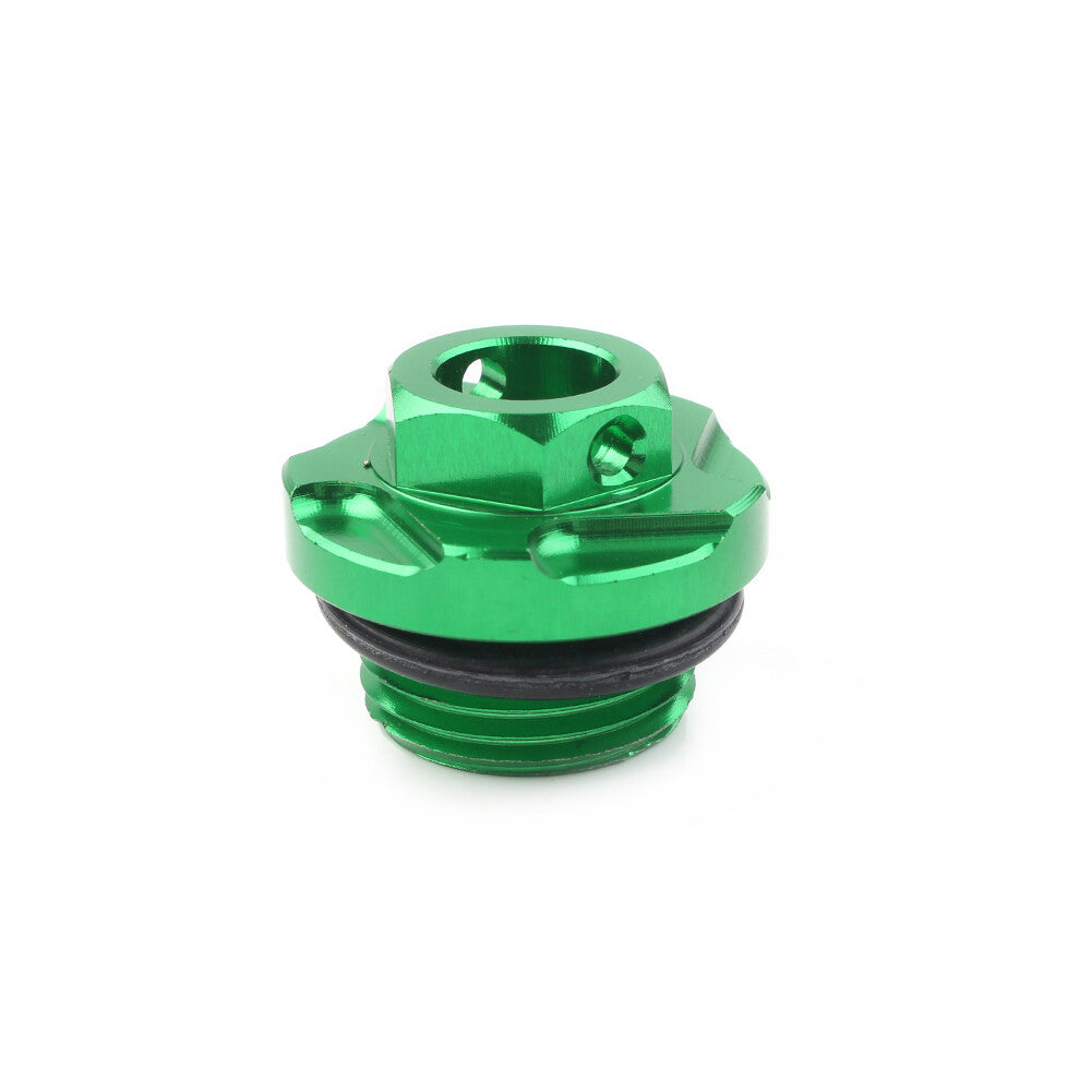Engine Oil Fill Plug Screw Cap Green for Kawasaki KX250 KX250F KLX450R KX450F