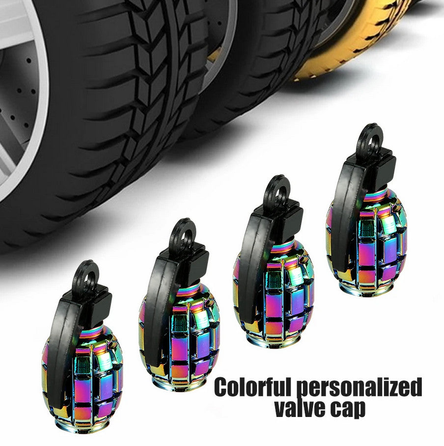 8-piece universal black tire valve cover rod air dust cover for Jeep for Mini