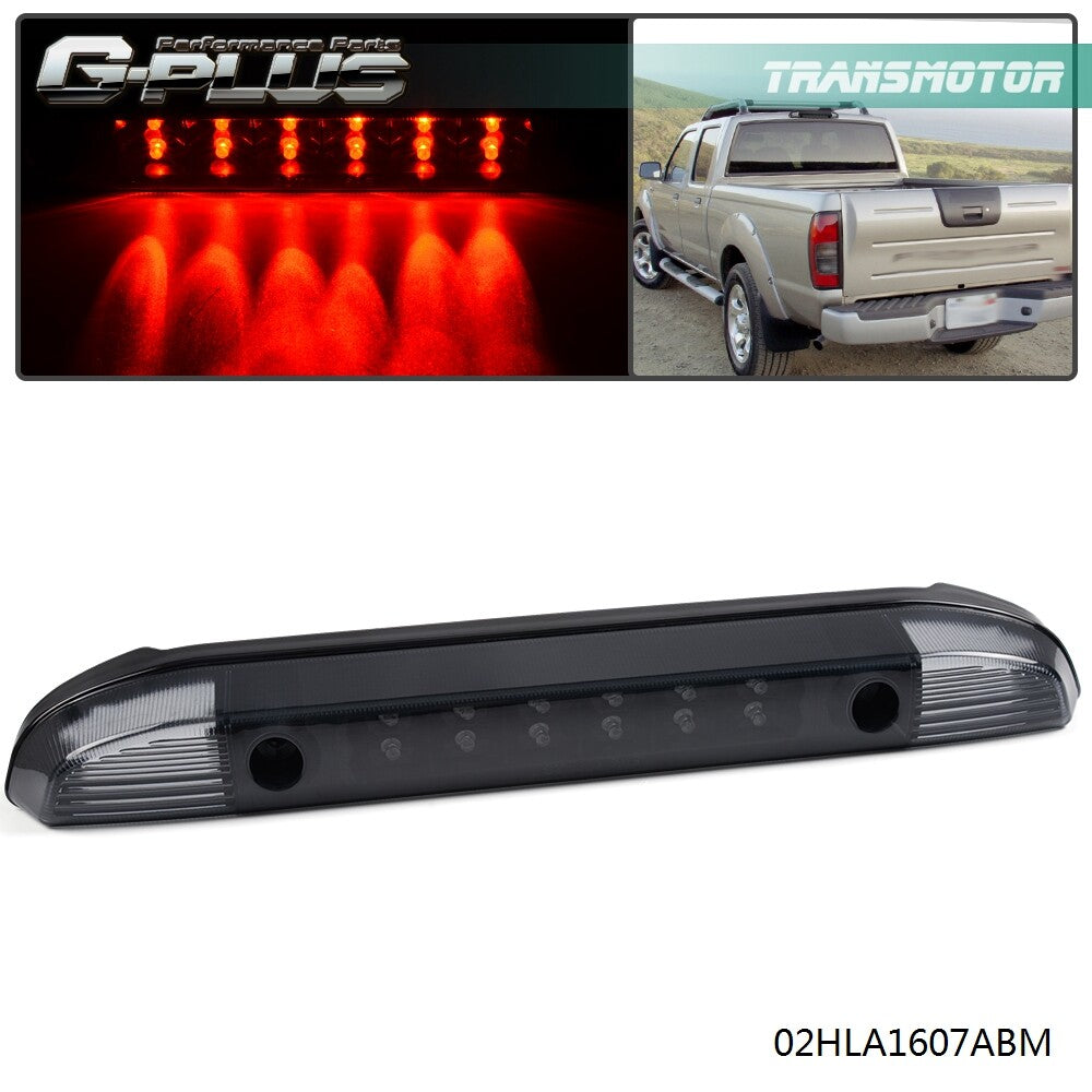 Rear LED third brake stop light suitable for 01-04 for Nissan Frontier - Black/Smoked