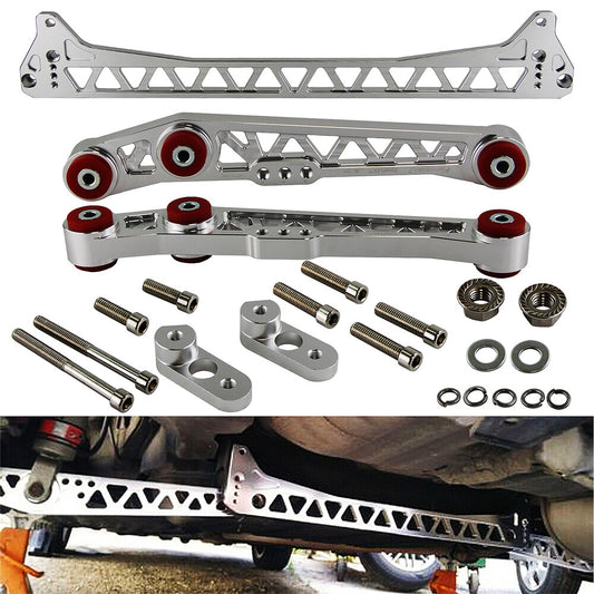Lower Control Arm+Subframe Brace For 92-95 for Honda for Civic 94-01Acura Integra Silver