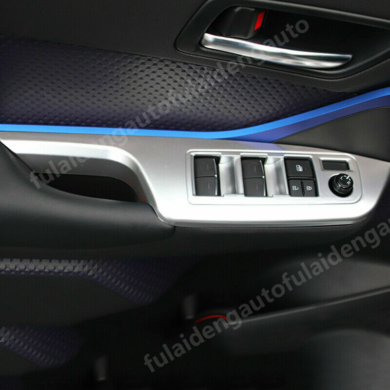 for Toyota C-HR 2018-2022 Silver Inner Window Lift Panel Switch Cover Trims ABS