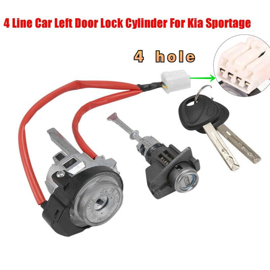 4-cylinder full door lock cylinder ignition lock cylinder suitable for Kia Sportage 2016 ~ 2021