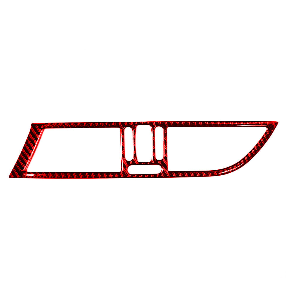 Red Carbon Fiber Center Console Air Vent Outlet Trim for BMW Z4 E89 2009-2016