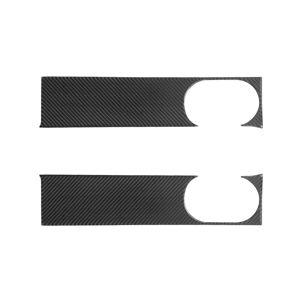 2PCS Carbon Fiber Front Door Trim for Jeep for Wrangler 2007-2010