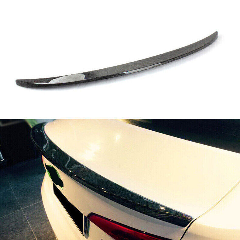 for Hyundai Sonata 15-17 Carbon Fiber ABS Rear Trunk Spoiler Lip Roof Tail Wing