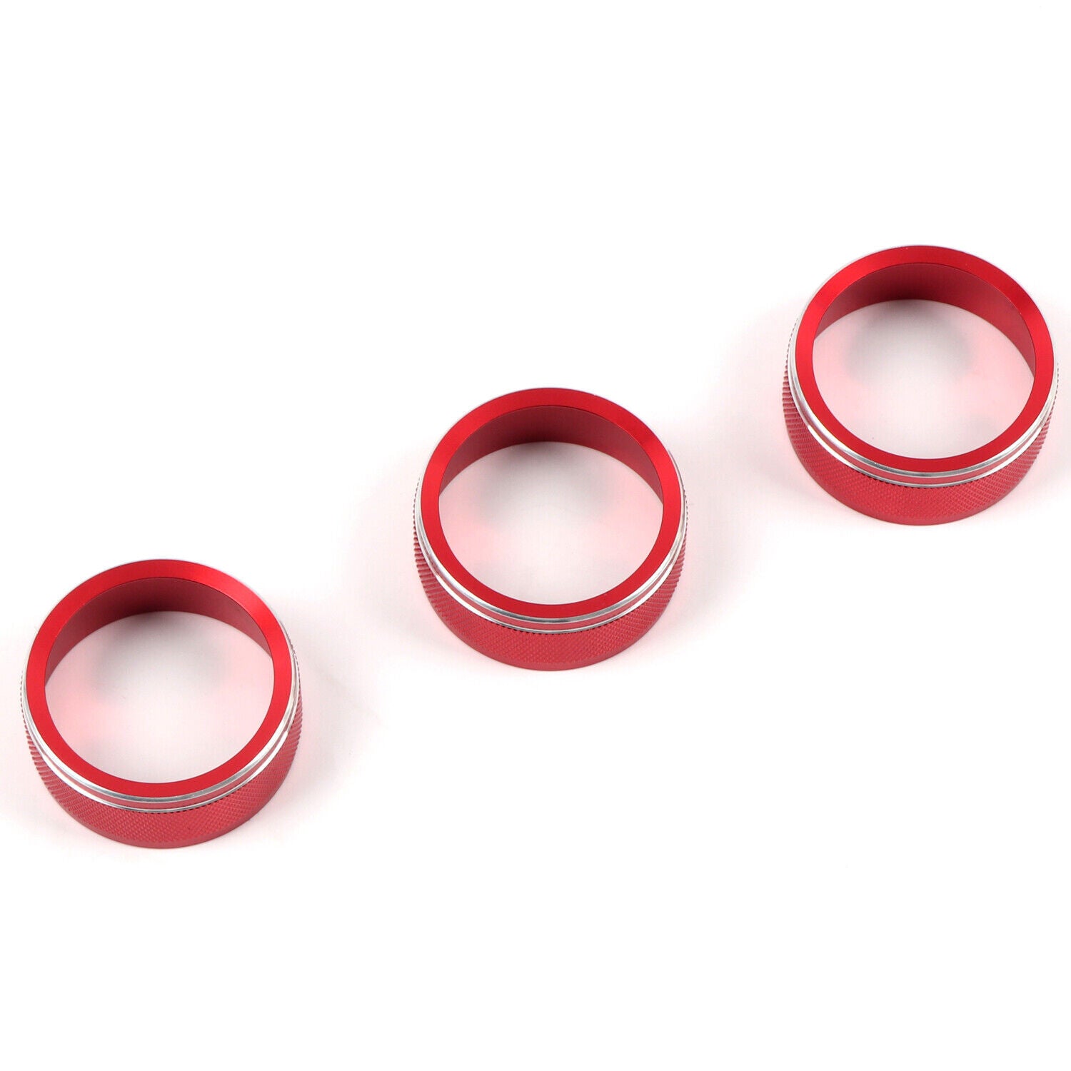 for Subaru WRX/WRX STI 2015-2021 Adjust Button Decor Red 3pcs Metal