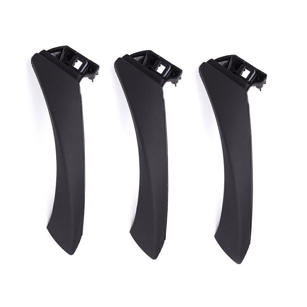 3xDoor Inner Panel Handle Pull Trim Cover Fit for BMW E90 3-Series Sedan Wagon Black