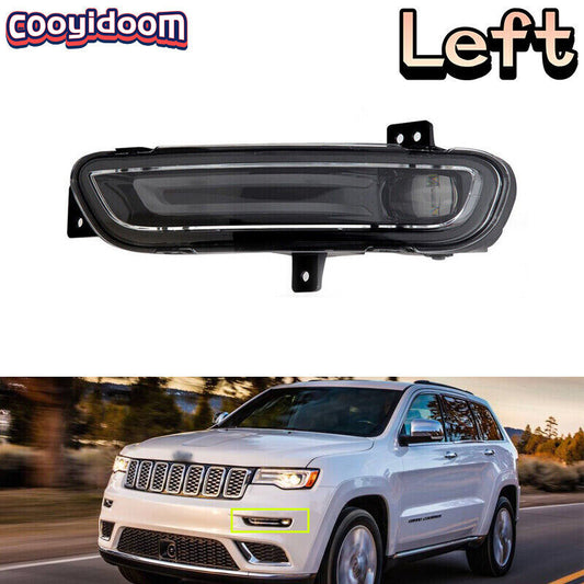 Left Front Fog Lamp LED Light Driver Side For 2017-2021 for Jeep Grand Cherokee