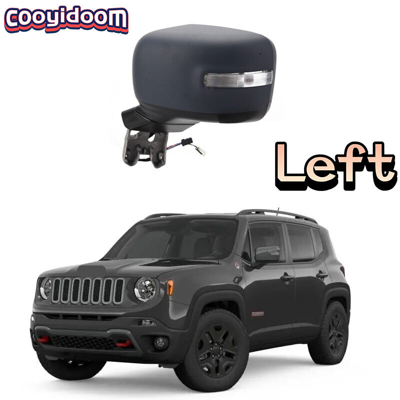 Left side applicable to for Jeep Renegade 2015-2018, right side power mirror without heated indicator light.