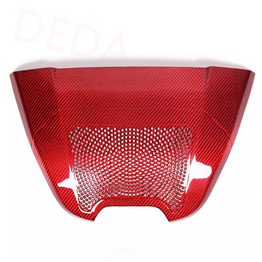 Red Carbon Fiber Rear Charger Speaker Trim for Corvette C8 Convertible 2020-2025